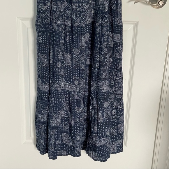 Natural Life Blue Bandana Print Spaghetti Strap Maxi Dress - 47231 - Picture 10 of 11